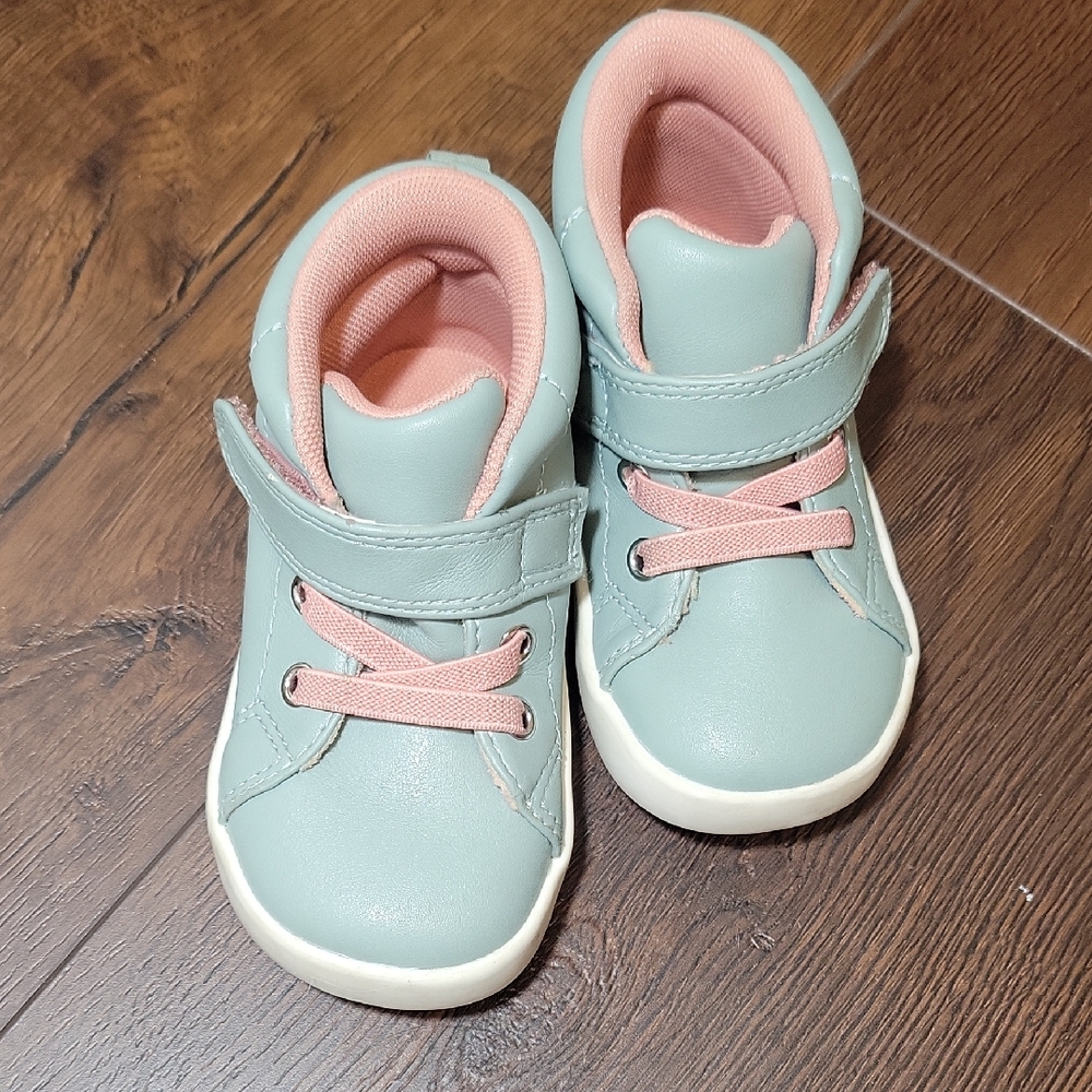 Wonder Nation Mint and Coral Kids Sneakers